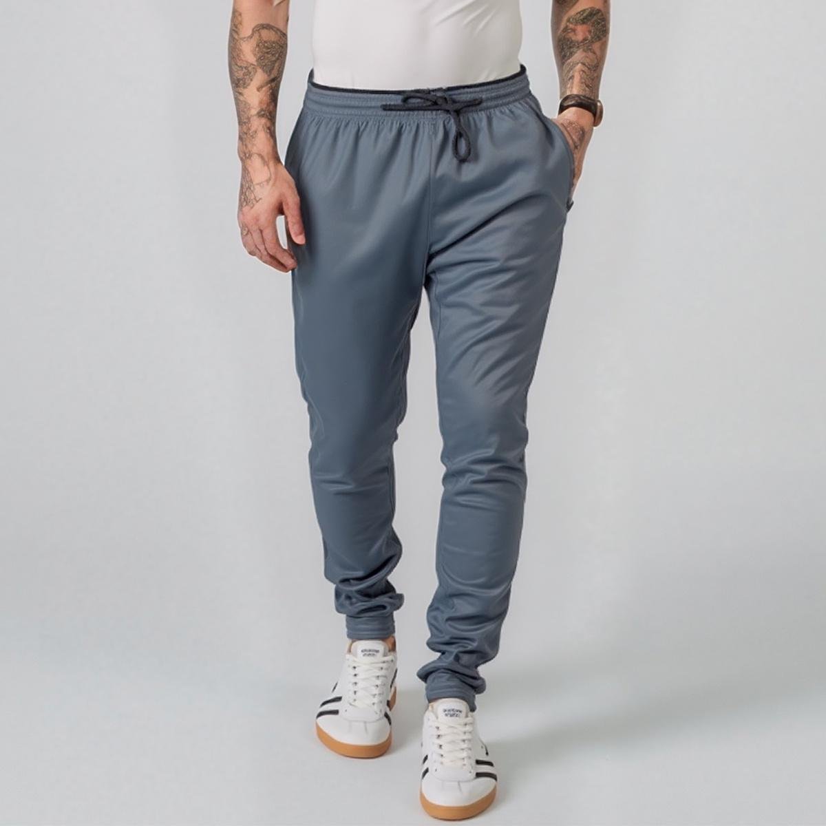Calça Jogger Masculina Slim Fit Treino Academia Tecido Helanca Flanelada Menor preço em Calça Jogger Masculina Slim Fit Treino Academia Tecido Helanca Flanelada