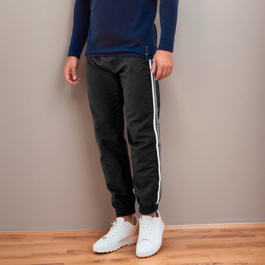 Calça Jogger Masculina Treino Academia Tactel - Preto Menor preço em Calça Jogger Masculina Treino Academia Tactel - Preto