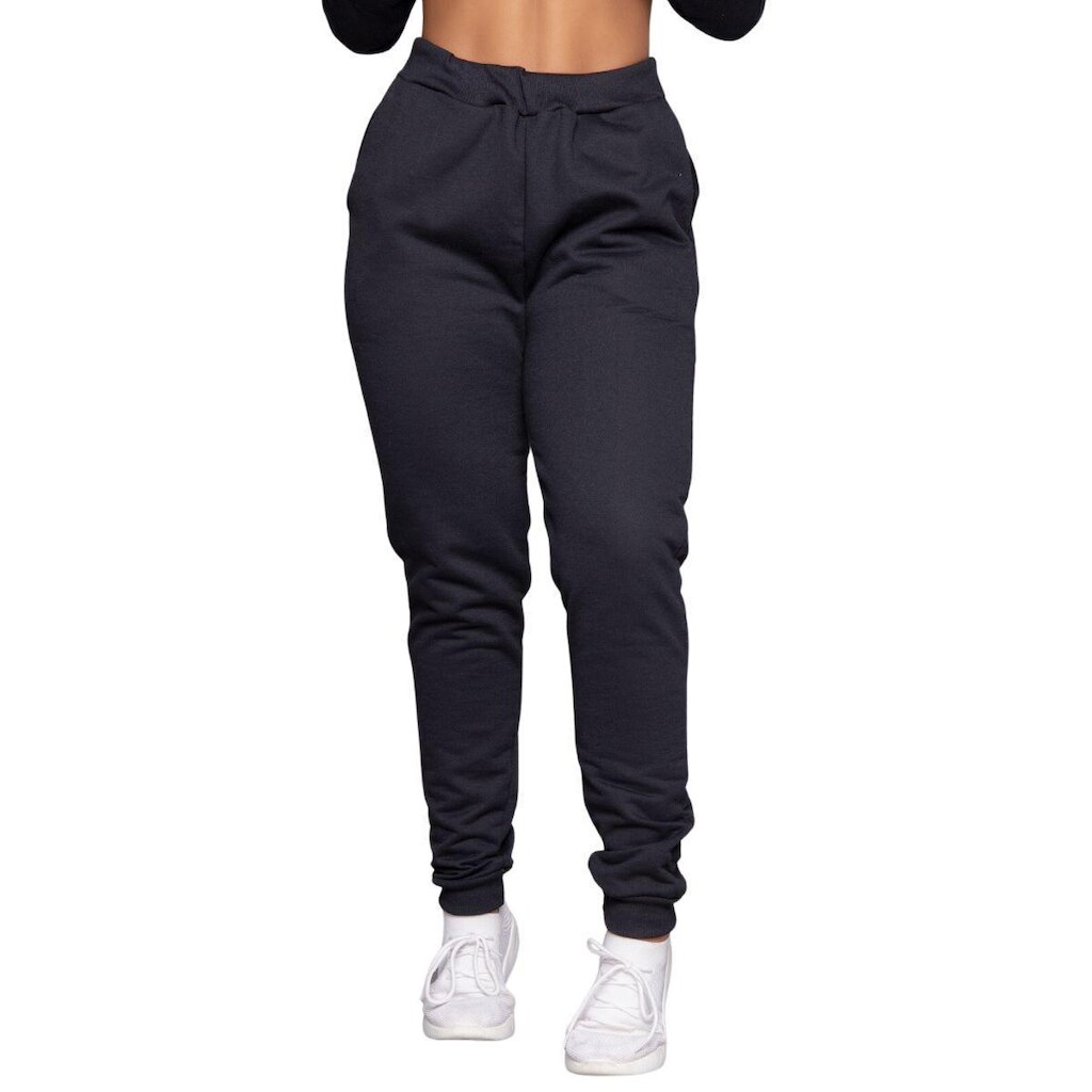 Calça Jogger Moletinho Fitness Serra e Mar Com Elástico Roupa Para Inverno Treino Moda Academia
