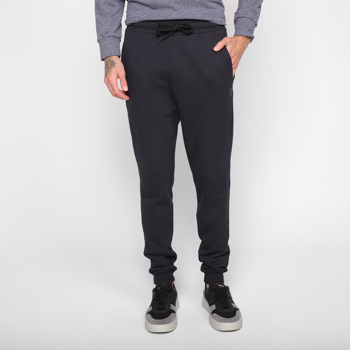 Calça Jogger Moletom Industrie Básica Masculina Menor preço em Calça Jogger Moletom Industrie Básica Masculina