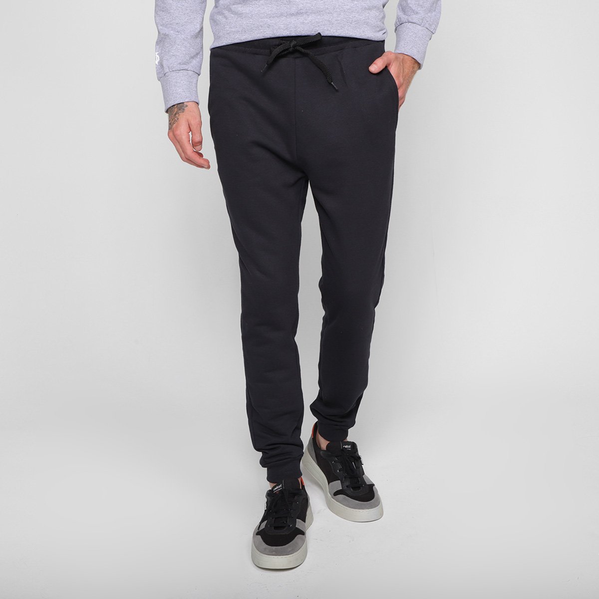 Calça Jogger Moletom Industrie Básica Masculina Menor preço em Calça Jogger Moletom Industrie Básica Masculina
