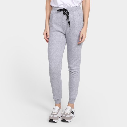 Calça Jogger Moletom Mormaii Feminina - Cinza Claro Menor preço em Calça Jogger Moletom Mormaii Feminina - Cinza Claro