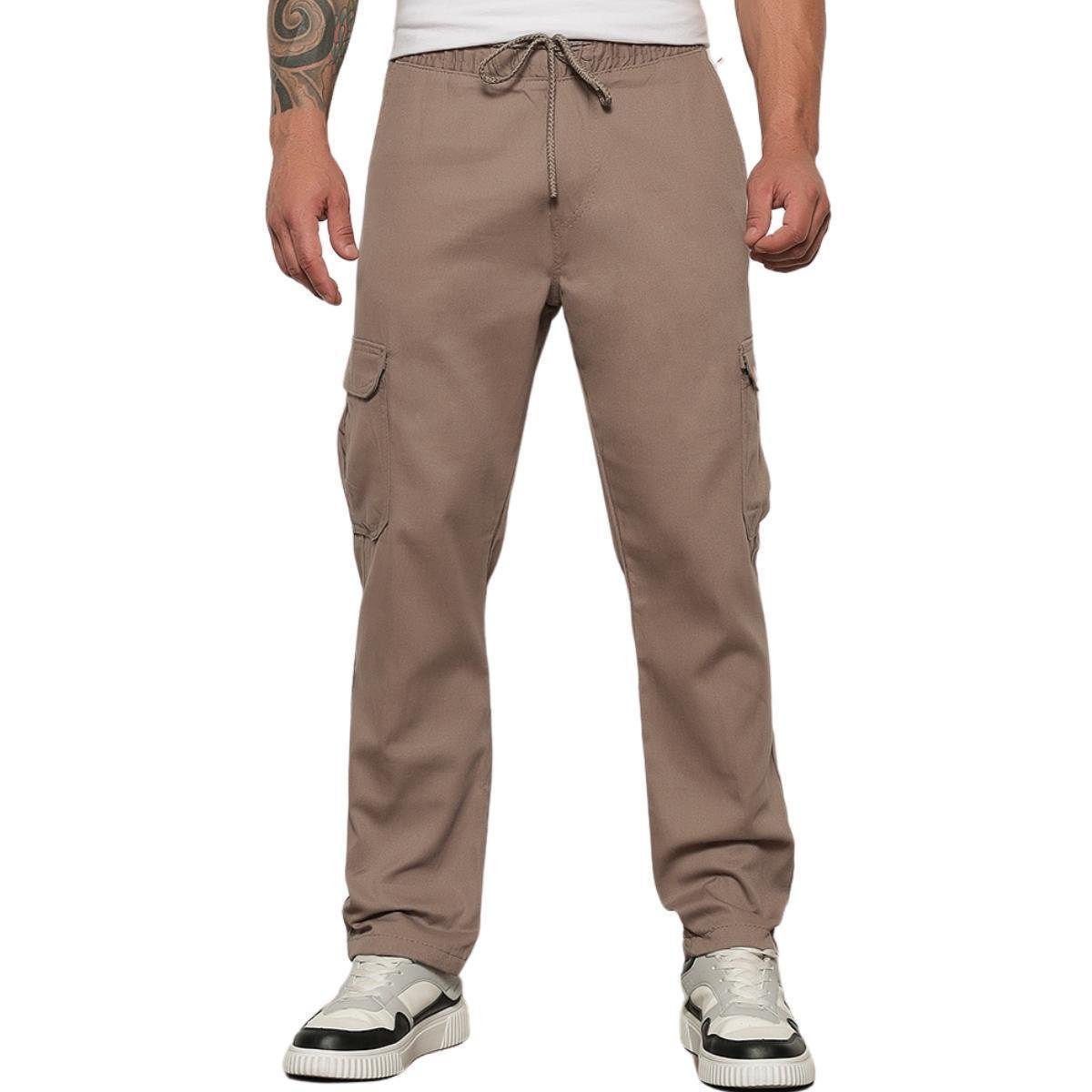 Calça Jogger Sarja Cargo Masculina Menor preço em Calça Jogger Sarja Cargo Masculina