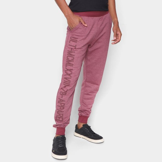 Calça Jogger Ultimato Básica Masculina - Bordô Menor preço em Calça Jogger Ultimato Básica Masculina - Bordô