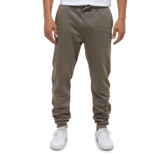 Calça Jogger Volcom Moletom Drastic - Verde Menor preço em Calça Jogger Volcom Moletom Drastic - Verde