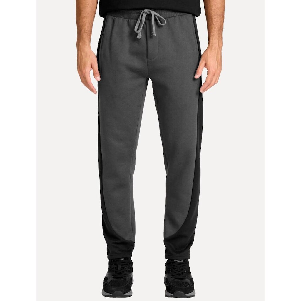 Calça John John Moletom Masculina Regular Double Tones Cinza Escuro