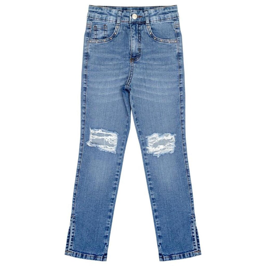 Calça Juvenil Look Jeans Bootcut Jeans - UNICA - 10