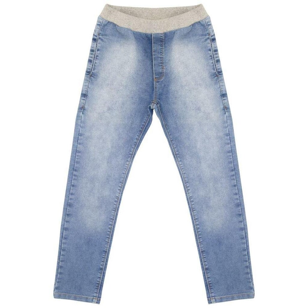 Calça Juvenil Look Jeans c/ Punho Jeans - UNICA - 10