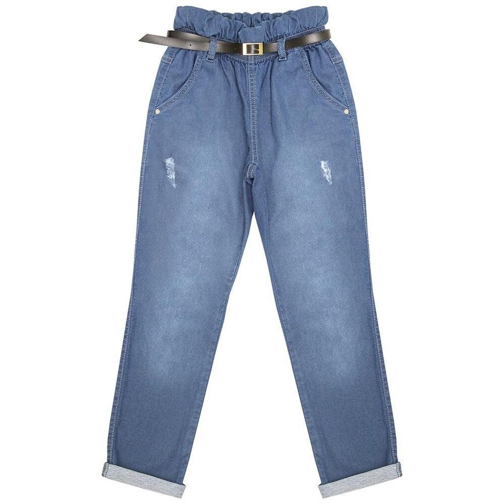 Calça Juvenil Look Jeans Clochard Jeans Moletom - UNICA - 18