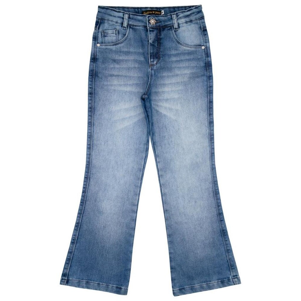 Calça Juvenil Look Jeans Flare Jeans - 6 - UNICA