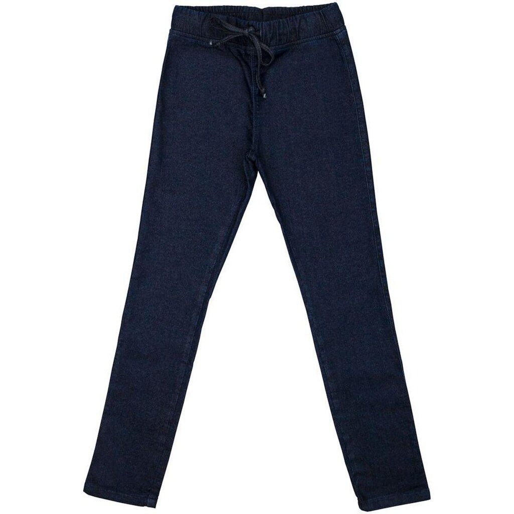 Calça Juvenil Look Jeans Legging Moletom Jeans - 10 - UNICA