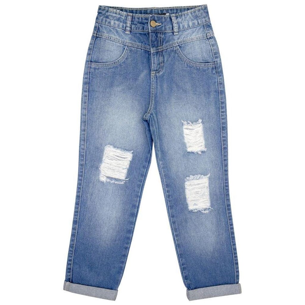 Calça Juvenil Look Jeans Mom Jeans - UNICA - 10