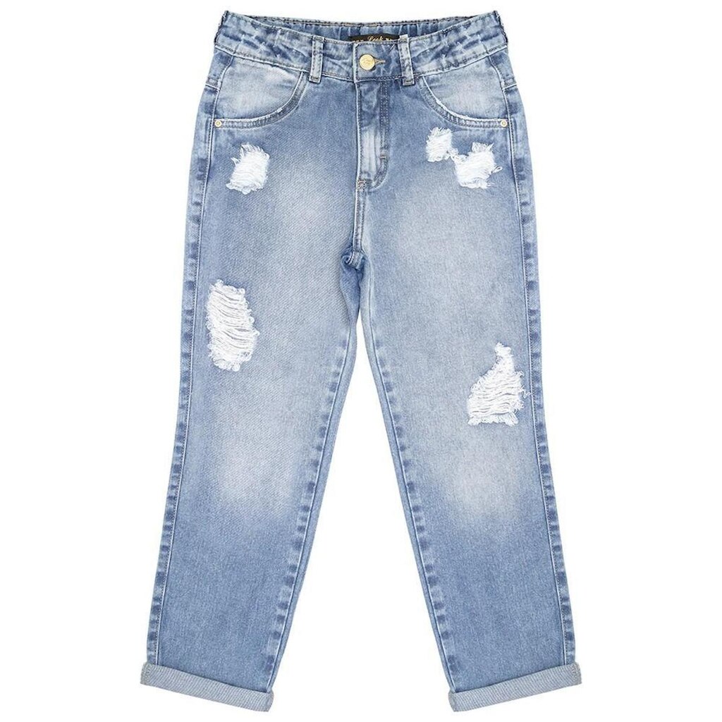 Calça Juvenil Look Jeans Mom Jeans - UNICA - 10
