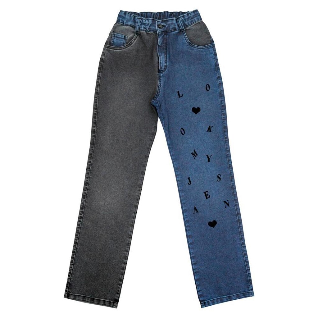 Calça Juvenil Look Jeans Reta Jeans - UNICA - 4