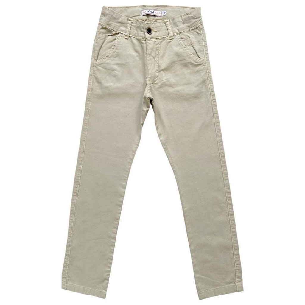 Calça Juvenil Look Jeans Sarja Collor - AREIA - 10