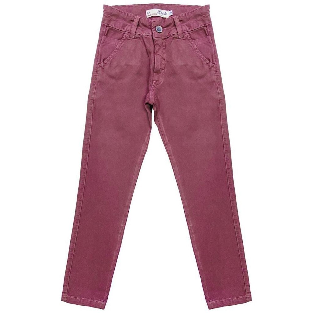 Calça Juvenil Look Jeans Sarja - VERDE CIPO - 10
