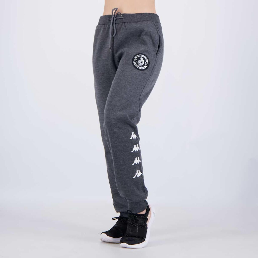 Calça Kappa Vasco Piquet Feminina Cinza