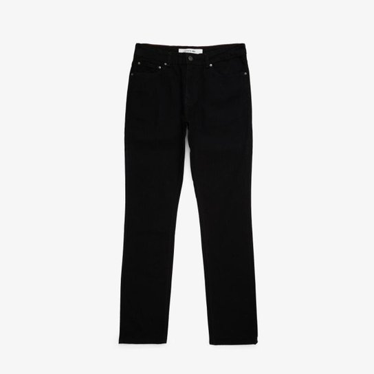 Calça Lacoste jeans masculina com modelagem slim fit Preto - Main Image