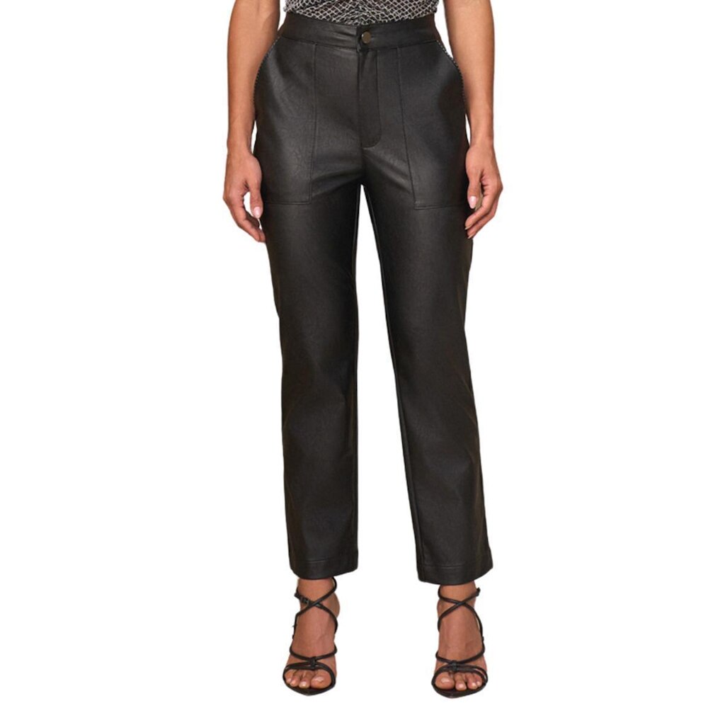 Calça Lado Avesso New Straight Collor Feminina