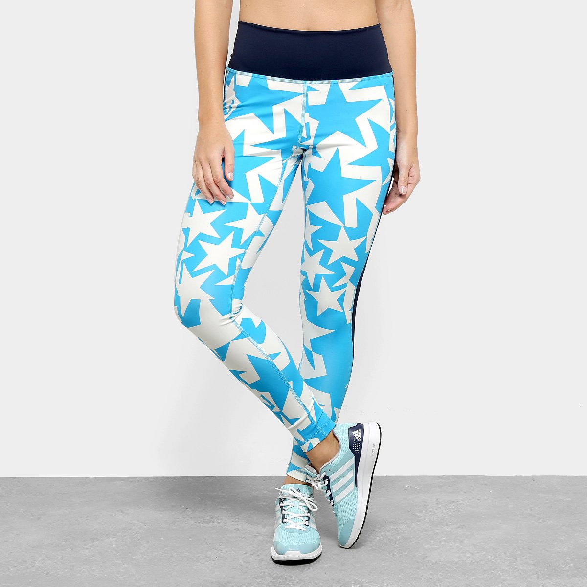 calça legging azul marinho adidas