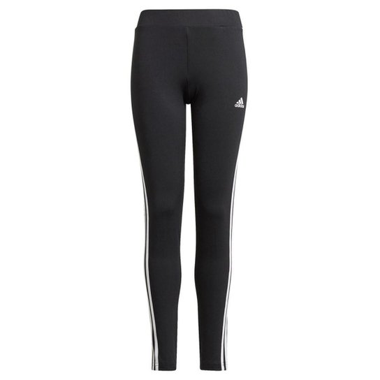 Calça Legging Adidas Designed 2 Move 3-Stripes In - Preto+Branco Menor preço em Calça Legging Adidas Designed 2 Move 3-Stripes In - Preto+Branco