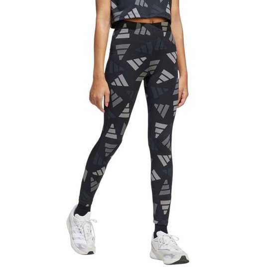 Calça Legging Adidas Essentials Logo Celebration Infantil Preto