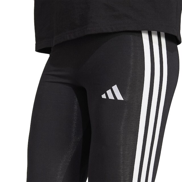 Calça Legging Adidas Feminina Algodão Essentials 3-Stripes Treino