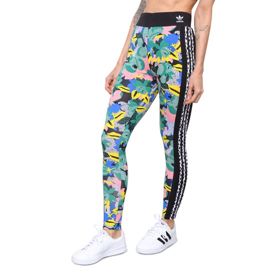 Calça Legging Adidas Originals Her Studio London - Colorido Menor preço em Calça Legging Adidas Originals Her Studio London - Colorido