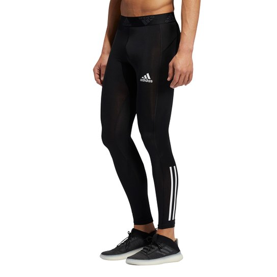 Calça Legging Adidas Techfit Masculina - Preto Menor preço em Calça Legging Adidas Techfit Masculina - Preto