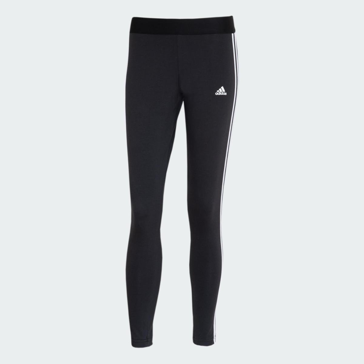 Calça Legging Adidas W 3s Leg Feminina Preto+Branco Netshoes