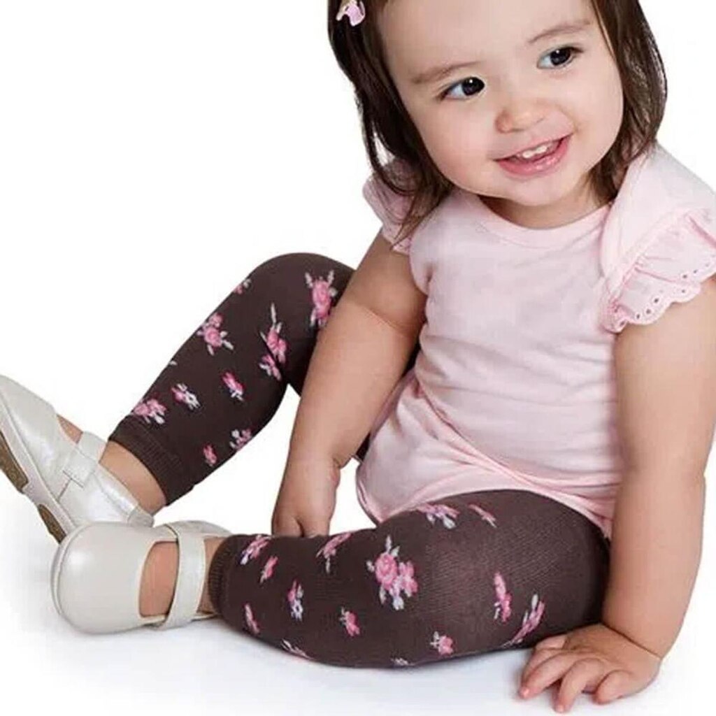 Calça Legging Baby Floral Algodão Lupo 13501-020