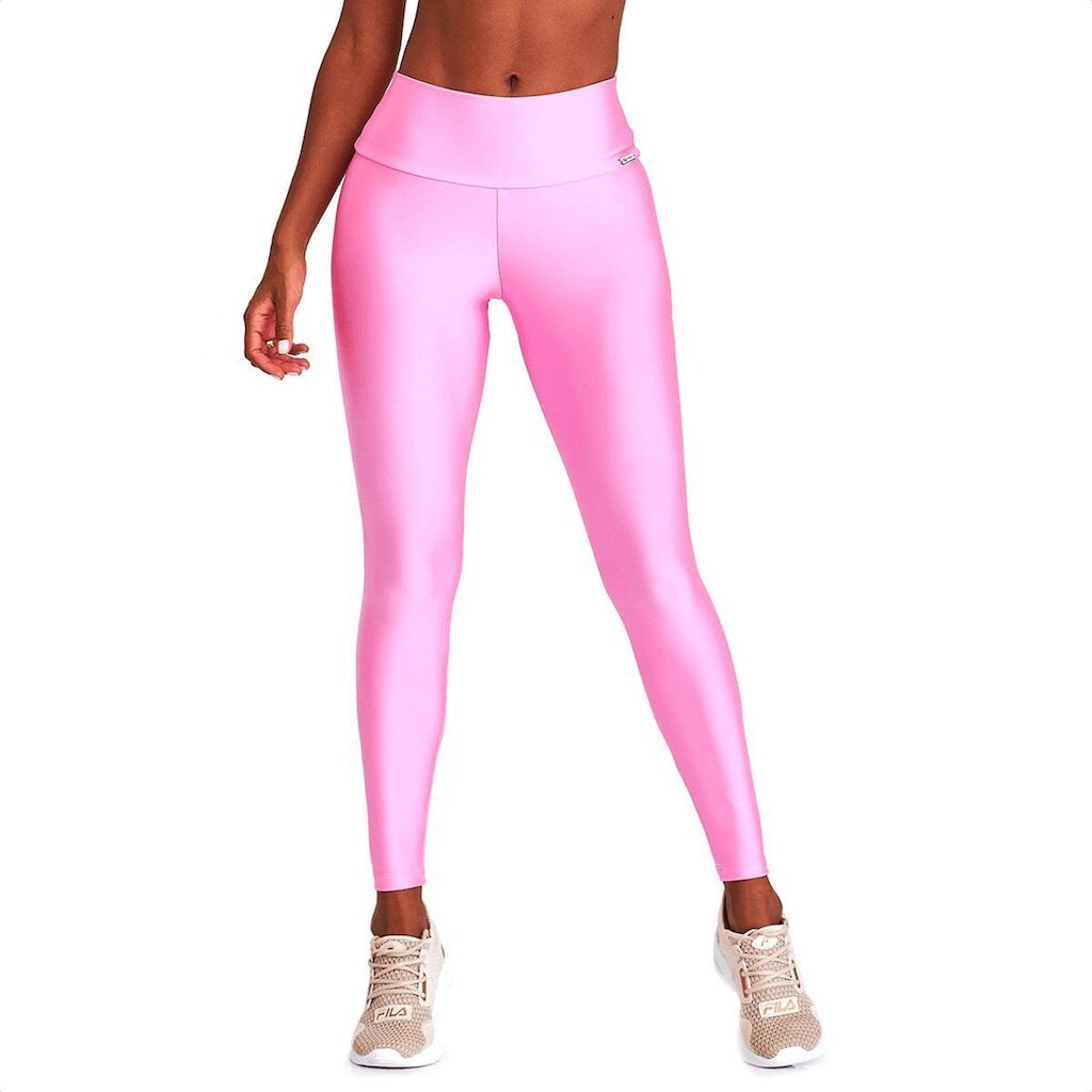 Calça Legging Caju Brasil Atlanta Clássica Rosa Glossy - Feminina