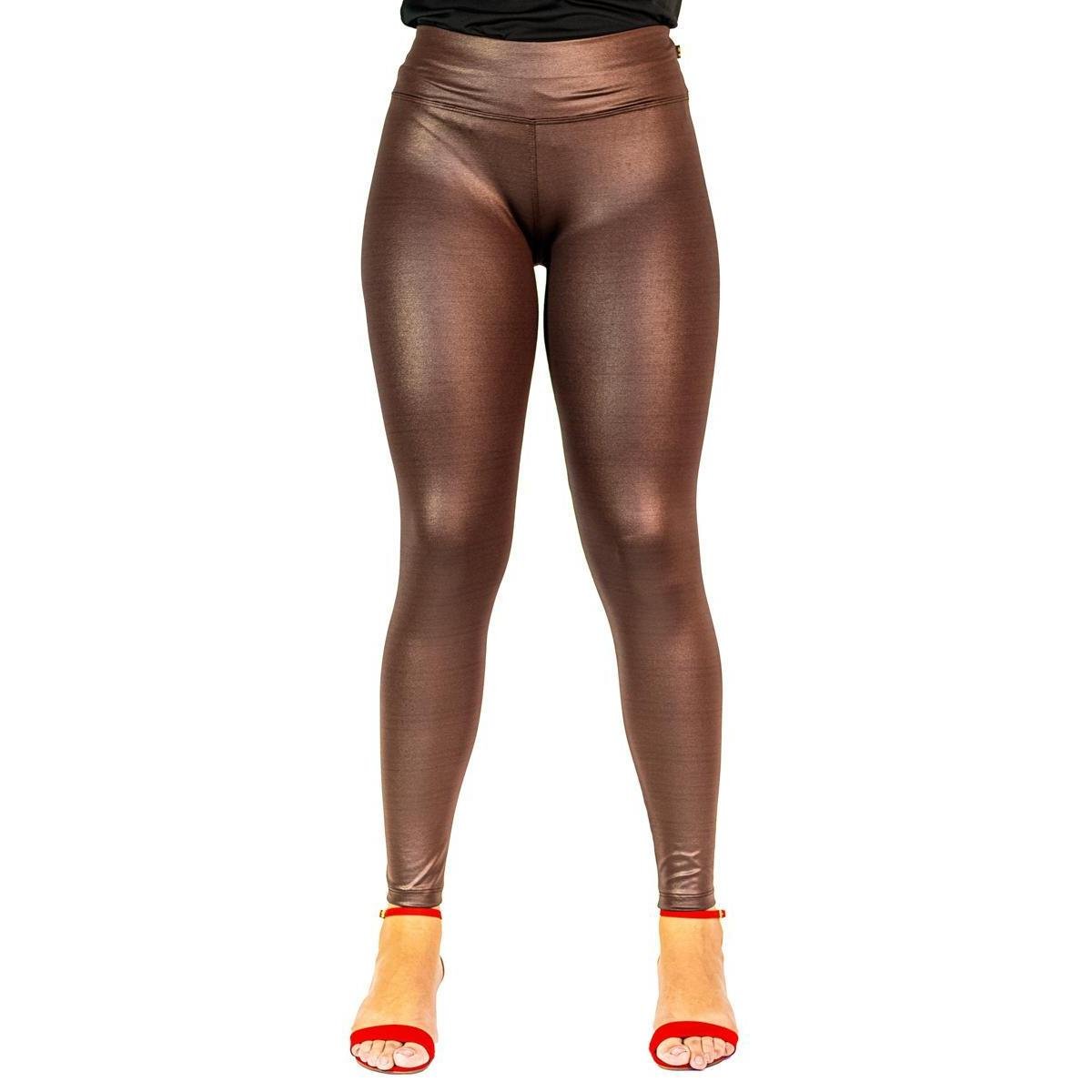 Calça Legging Cirre Cintura Alta Brilho Molhado Couro Lycra Pronta Entrega Menor preço em Calça Legging Cirre Cintura Alta Brilho Molhado Couro Lycra Pronta Entrega