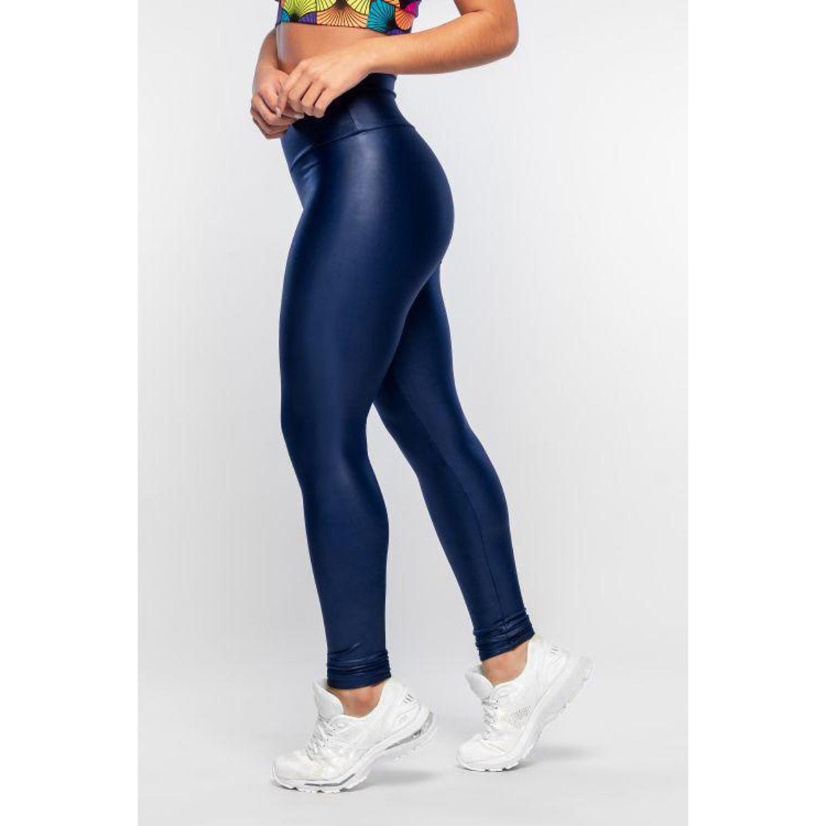 Calça Legging Cirre Cintura Alta Brilho Molhado Couro Menor preço em Calça Legging Cirre Cintura Alta Brilho Molhado Couro
