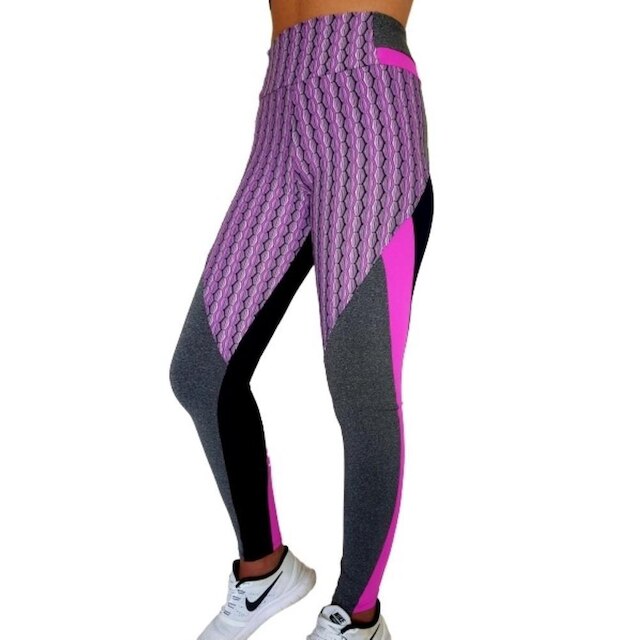 Calça Legging Cirrê e Jacard