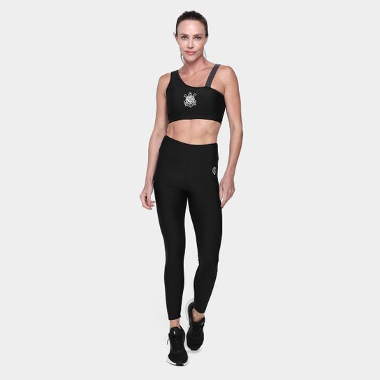 Calça Legging Corinthians Coimbra Fitness Feminina