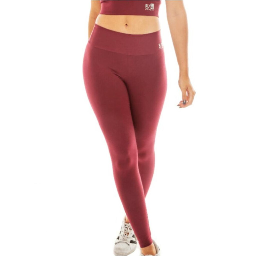 Calça Legging Cós Alto BYG Ring Bordô