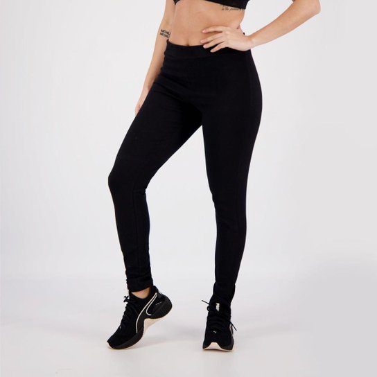 Calça Legging Cotton Feminina - Preto Menor preço em Calça Legging Cotton Feminina - Preto