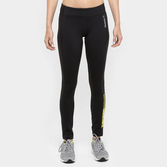Calça Legging de Compressão Reebok Spartan Race Or - Preto