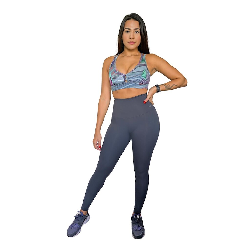 Calça Legging de Emana Compressão com Cinta