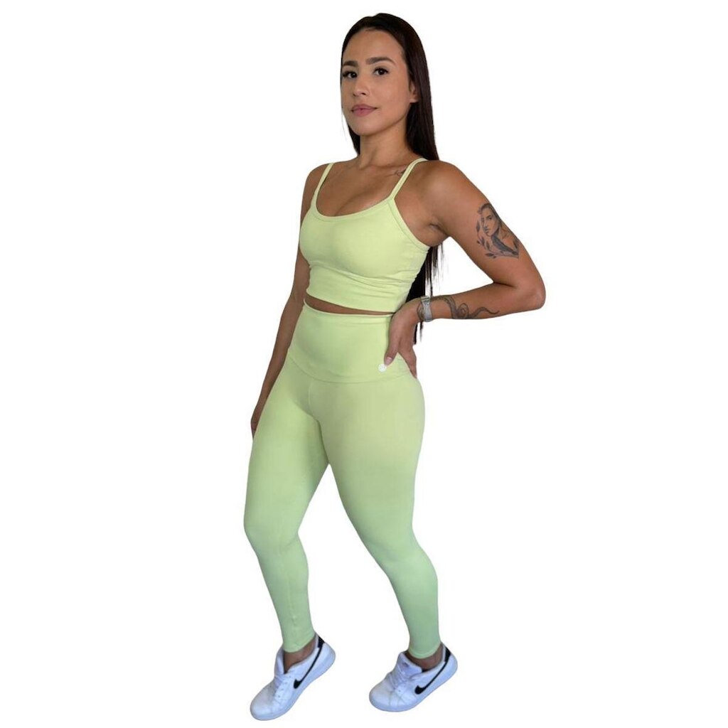 Calça Legging de Emana Compressão com Cinta