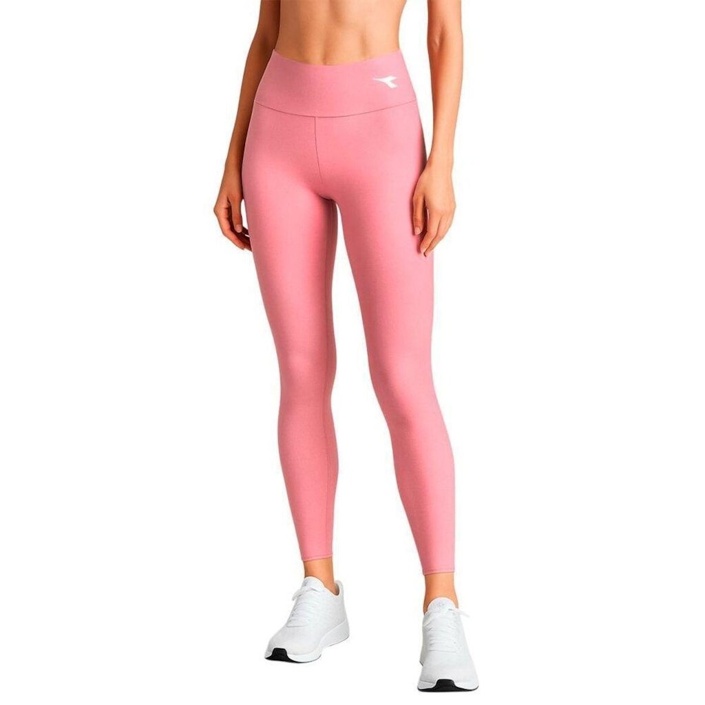 Calça Legging Diadora Small Logo Feminina - Rosa XGG