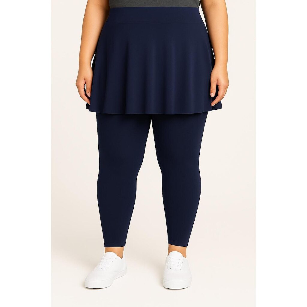 Calça Legging E Saia Babado Em Plus Size Tapa BumBum WOLFOX Em Suplex
