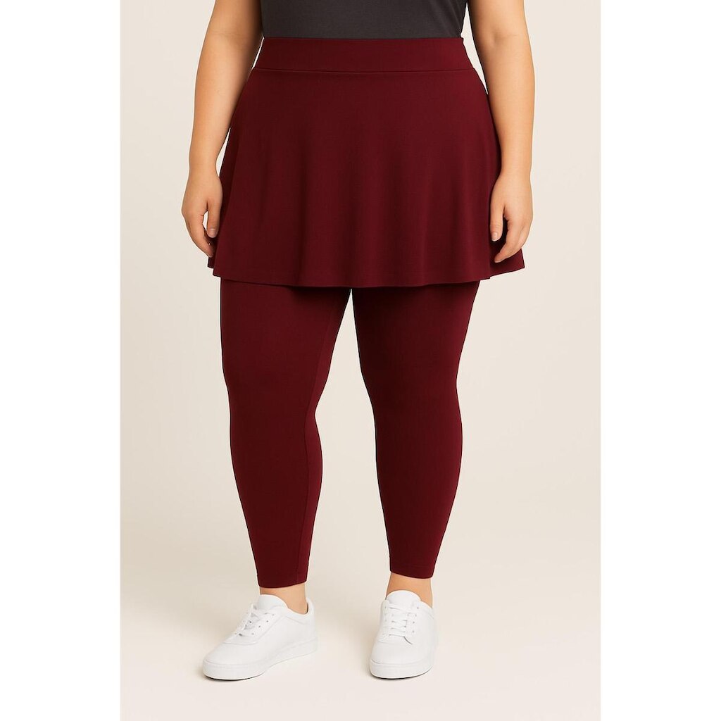 Calça Legging E Saia Babado Em Plus Size Tapa BumBum WOLFOX Em Suplex