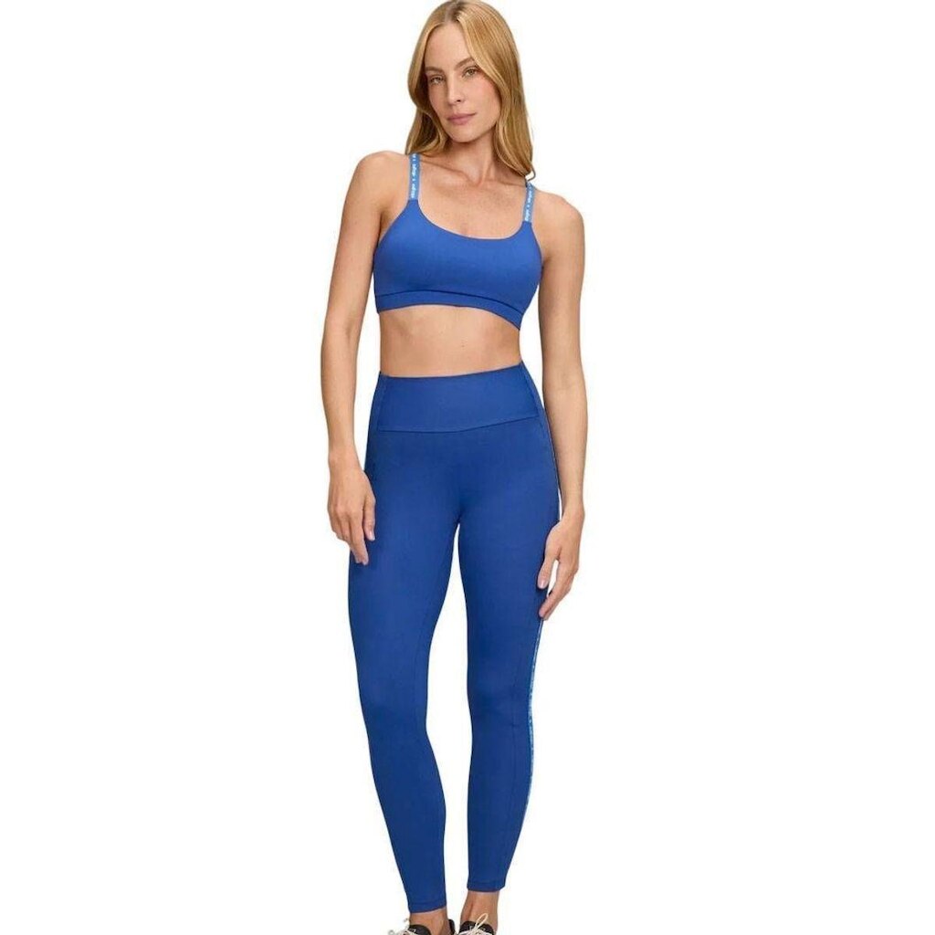 CALCA LEGGING ELASTICO 2531307-C6077 - AZUL/BRANCO M