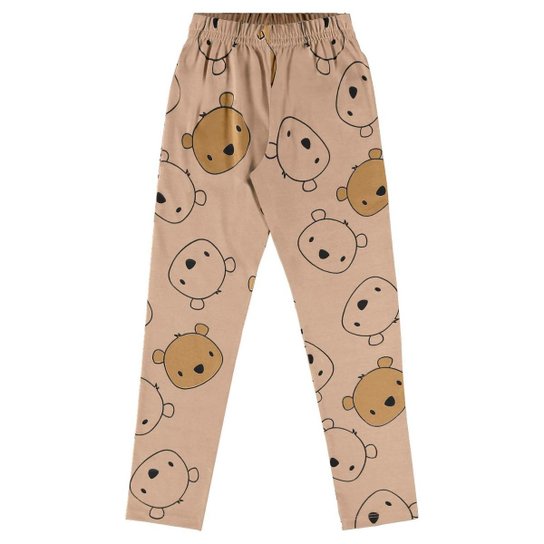 Calça Legging em Cotton Infantil Bee Loop