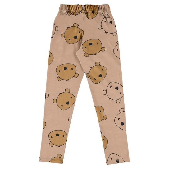 Calça Legging em Cotton Infantil Bee Loop