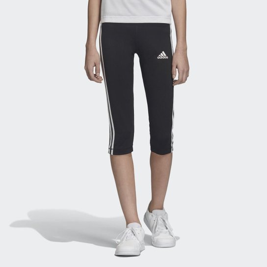 Calça Legging Equipment 3-Stripes 3/4 Rosa Adidas - Preto Menor preço em Calça Legging Equipment 3-Stripes 3/4 Rosa Adidas - Preto