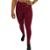Calça Legging Feminina Academia Alta Compressão Cós Duplo - Vinho