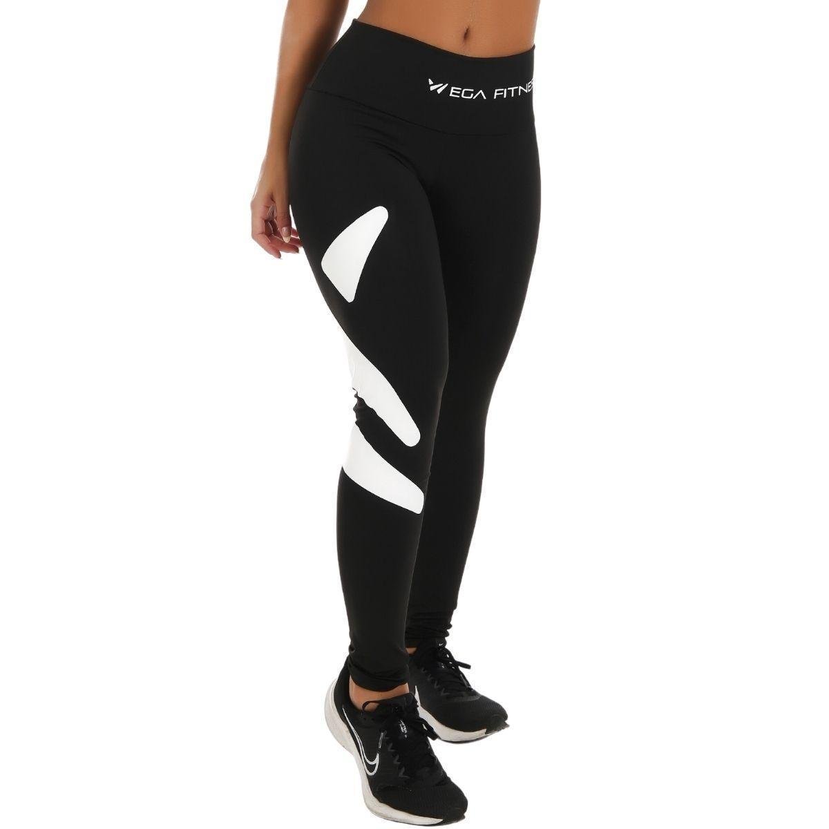 Calça Legging Feminina Cós Alto Pala Dupla Fitnes Academia Suplex Leg Roupa Treino Wega